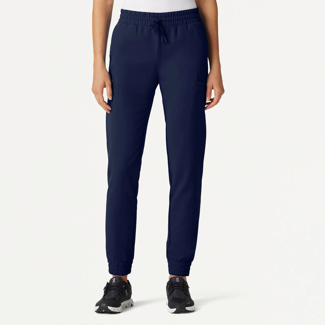 Jaanuu Scrubs Women's Jace Skinny On-the-Go Scrub Jogger Midnight Navy | scrub-supply.com