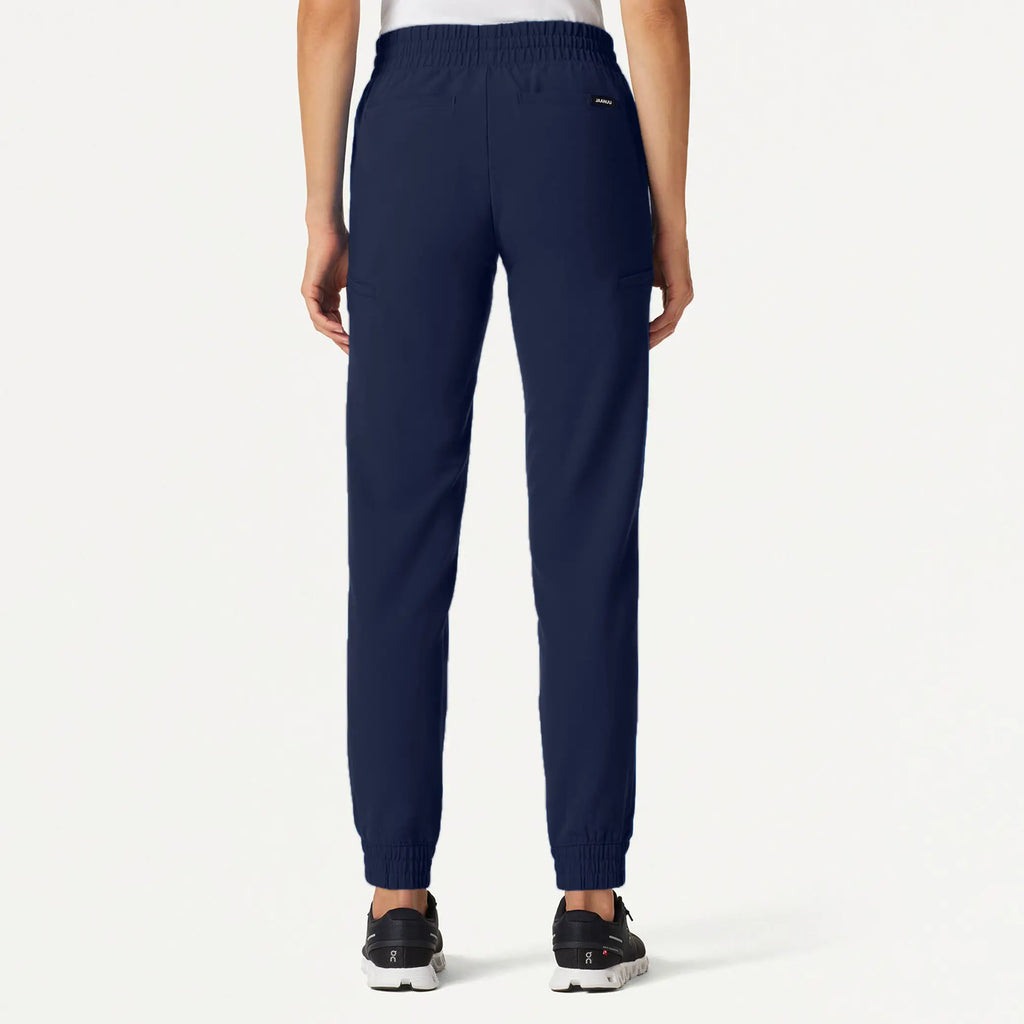 Jaanuu Scrubs Women's Jace Skinny On-the-Go Scrub Jogger Midnight Navy | scrub-supply.com