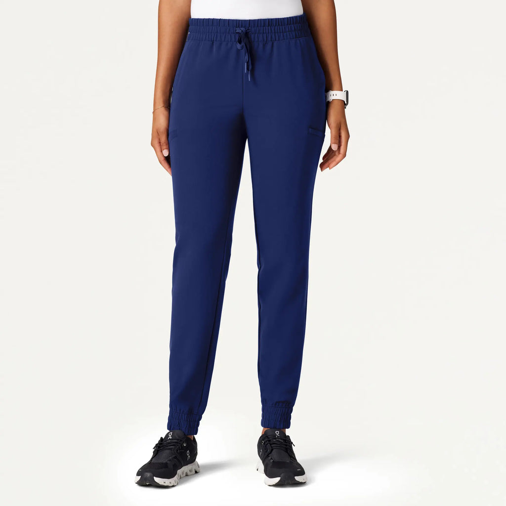 Jaanuu Scrubs Women's Jace Skinny On-the-Go Scrub Jogger Navy Blue | scrub-supply.com