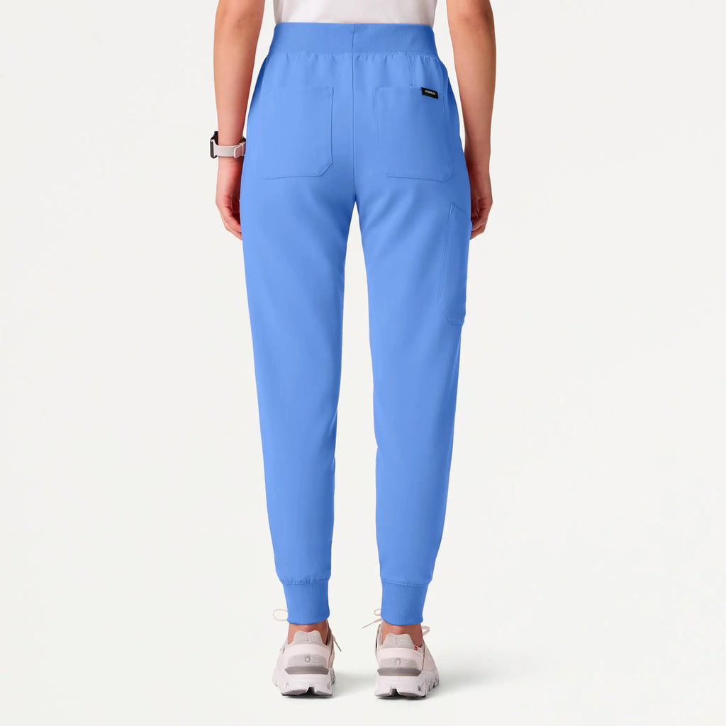 Jaanuu Scrubs Women's Silex Slim High Waisted Scrub Jogger Ceil Blue | scrub-supply.com