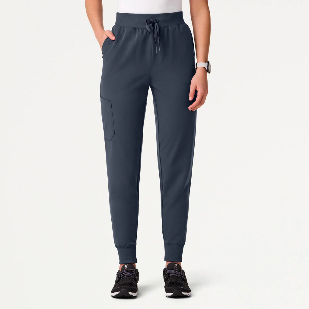 Jaanuu Scrubs Women's Silex Slim High Waisted Scrub Jogger Carbon Gray | scrub-supply.com