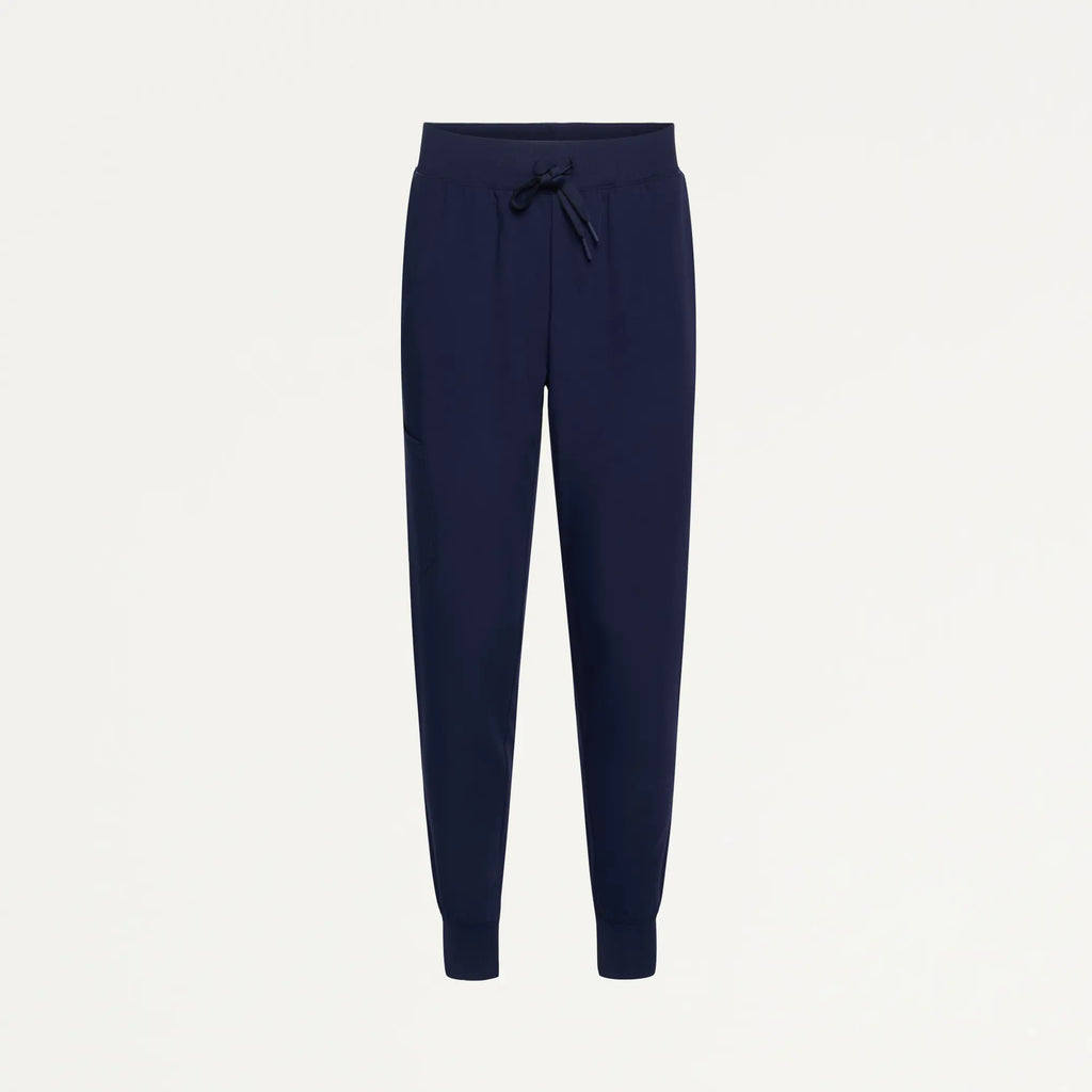 Jaanuu Scrubs Women's Silex Slim High Waisted Scrub Jogger Midnight Navy | scrub-supply.com