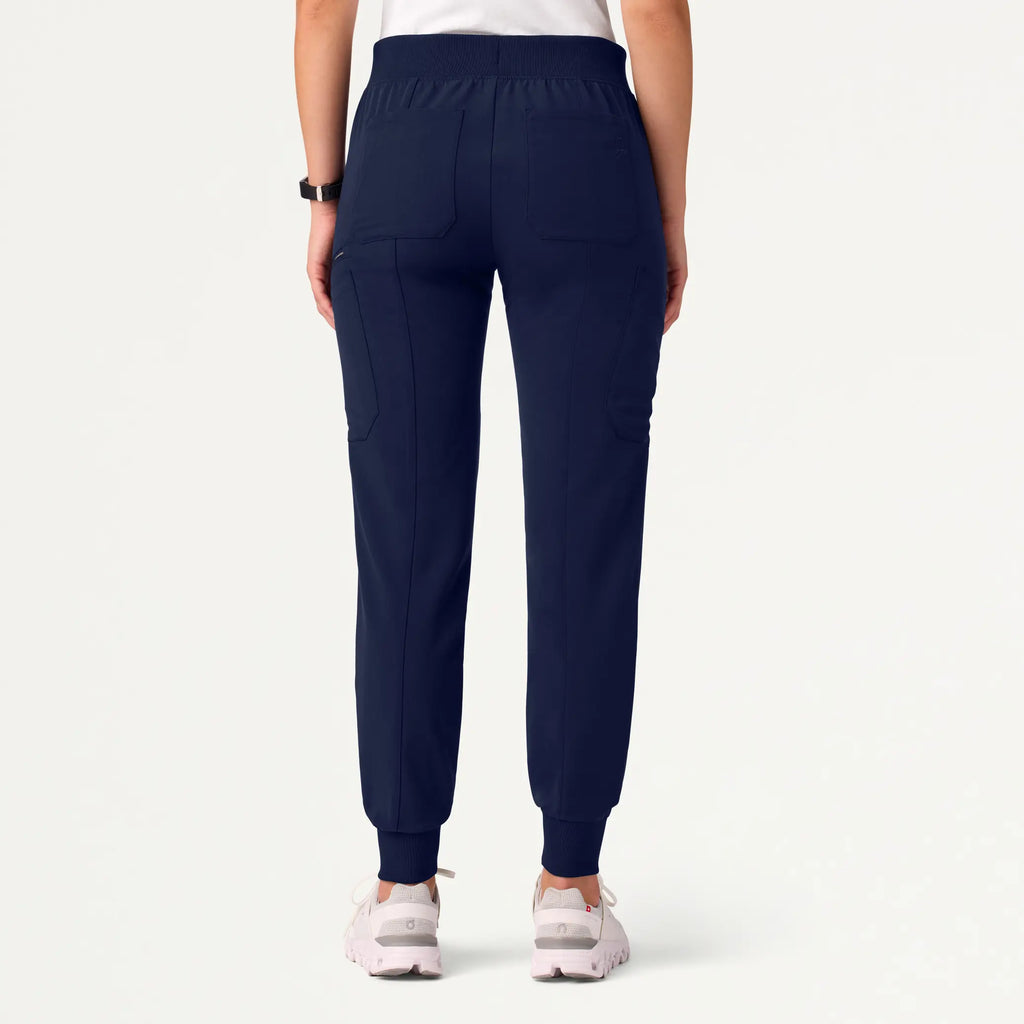 Jaanuu Scrubs Women's Liv Skinny 8-Pocket Scrub Jogger Midnight Navy | scrub-supply.com