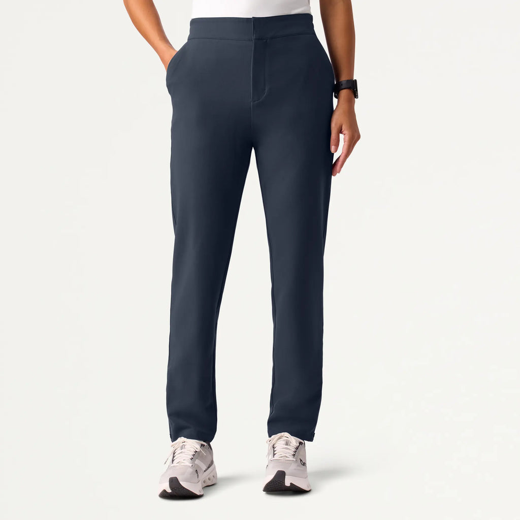 Jaanuu Scrubs Women's Skyler Slim Zip-Fly Scrub Pant Carbon Gray | scrub-supply.com