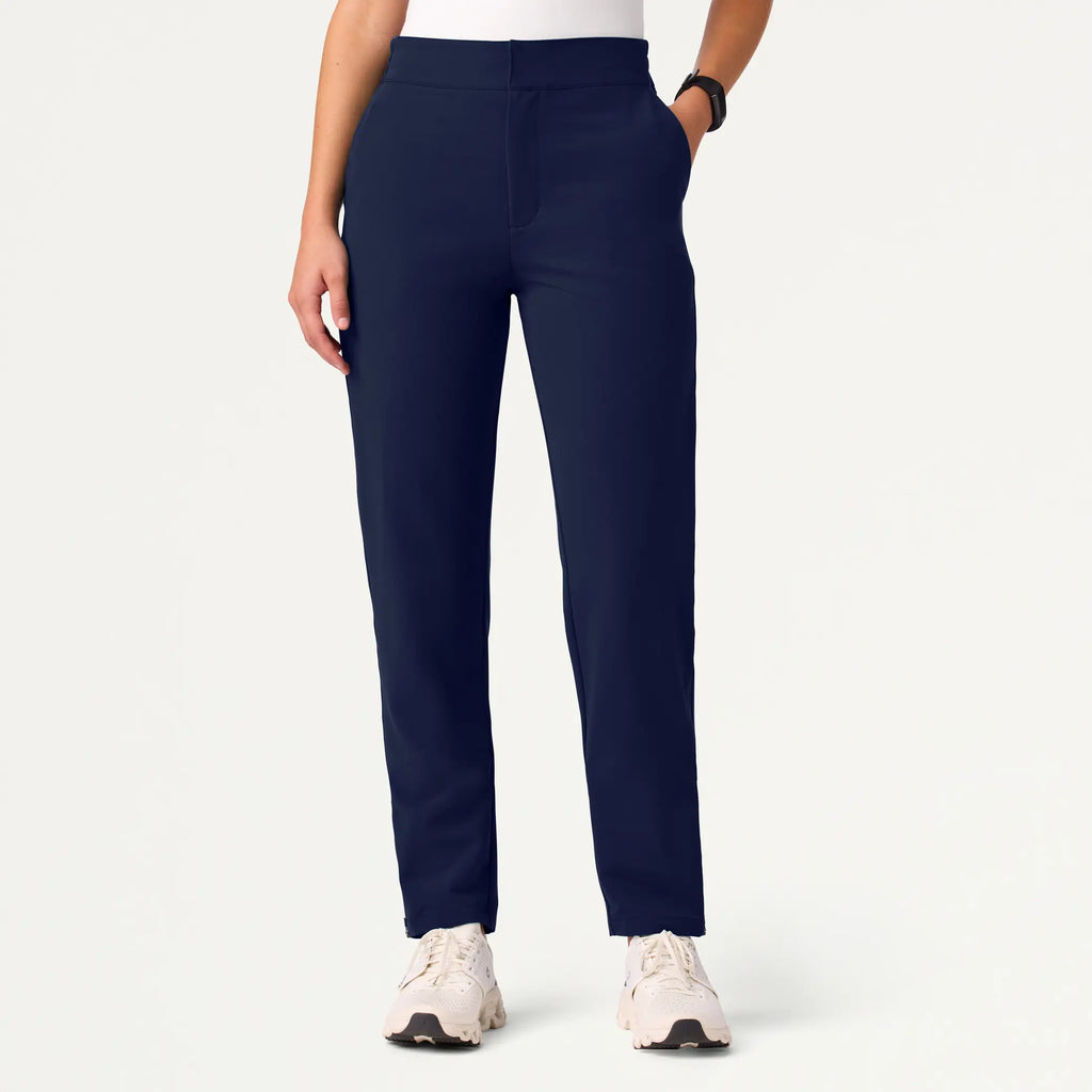 Jaanuu Scrubs Women's Skyler Slim Zip-Fly Scrub Pant Midnight Navy | scrub-supply.com