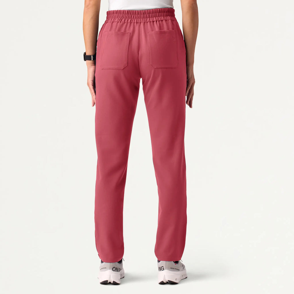 Jaanuu Scrubs Women's Skyler Slim Zip-Fly Scrub Pant Mulberry | scrub-supply.com