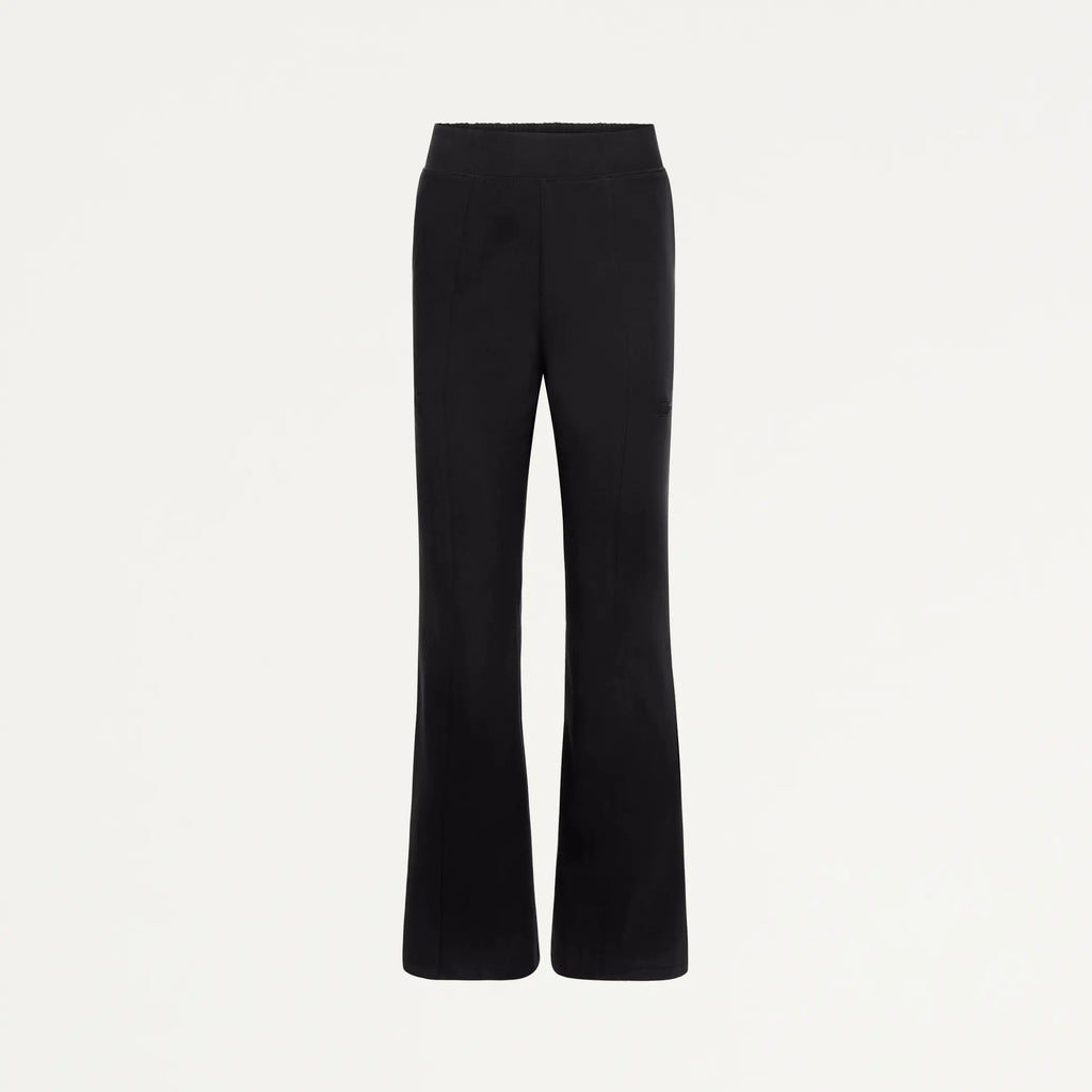 Jaanuu Scrubs Women's Harper Slim High Waisted Scrub Pant Black | scrub-supply.com