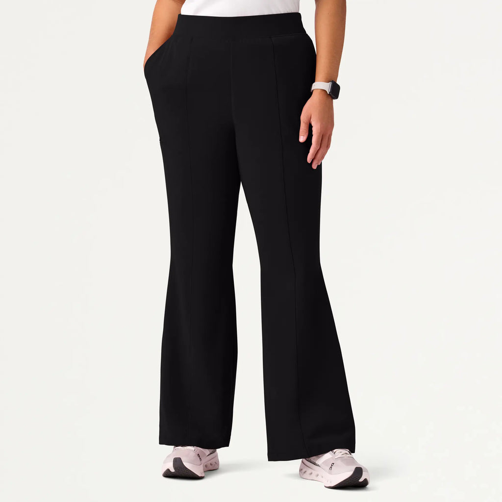 Jaanuu Scrubs Women's Harper Slim High Waisted Scrub Pant Black | scrub-supply.com