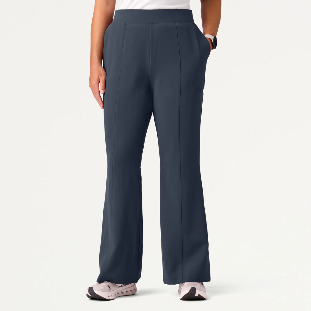 Jaanuu Scrubs Women's Harper Slim High Waisted Scrub Pant Carbon Gray | scrub-supply.com