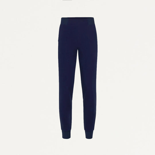 Jaanuu Scrubs Women's Willow Slim High Waisted Scrub Jogger Midnight Navy | scrub-supply.com