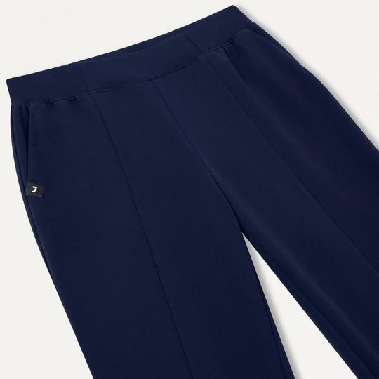 Jaanuu Scrubs Women's Willow Slim High Waisted Scrub Jogger Midnight Navy | scrub-supply.com