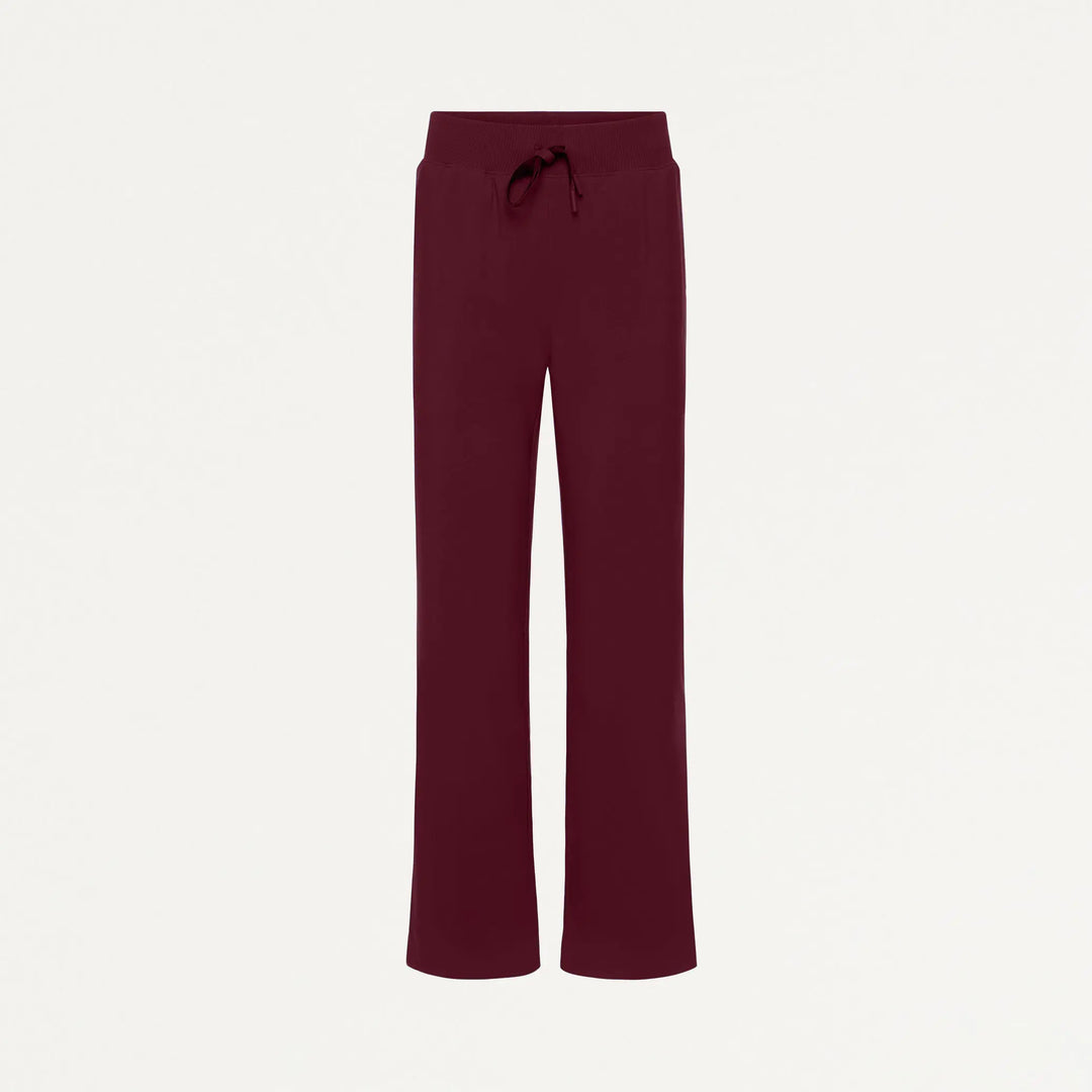 Jaanuu Scrubs Women's Xenos ULTRAlite 5-Pocket Classic Scrub Pant Burgundy | scrub-supply.com