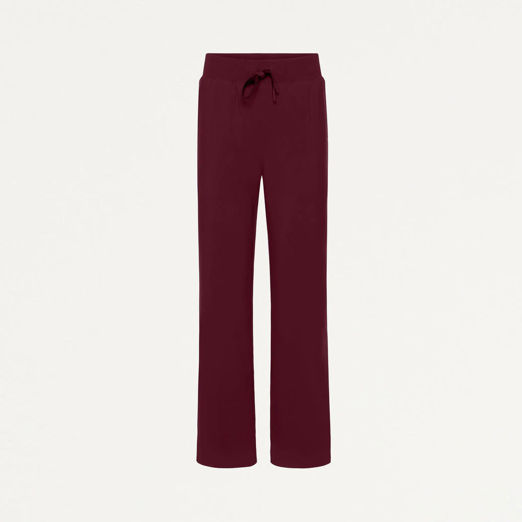 Jaanuu Scrubs Women's Xenos ULTRAlite 5-Pocket Classic Scrub Pant Burgundy | scrub-supply.com