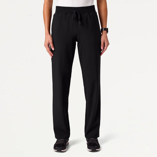 Jaanuu Scrubs Women's Xenos ULTRAlite 5-Pocket Classic Scrub Pant Black | scrub-supply.com