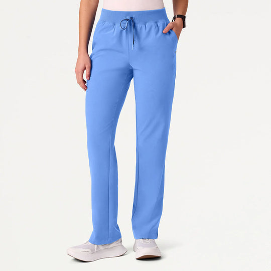 Jaanuu Scrubs Women's Xenos ULTRAlite 5-Pocket Classic Scrub Pant Ceil Blue | scrub-supply.com