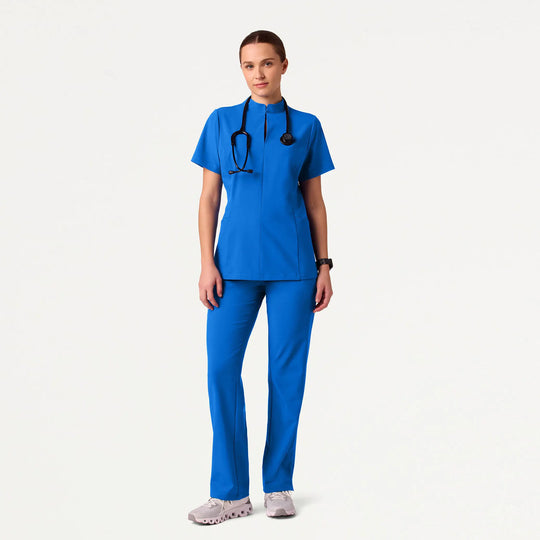 Jaanuu Scrubs Women's Xenos ULTRAlite 5-Pocket Classic Scrub Pant Royal Blue | scrub-supply.com