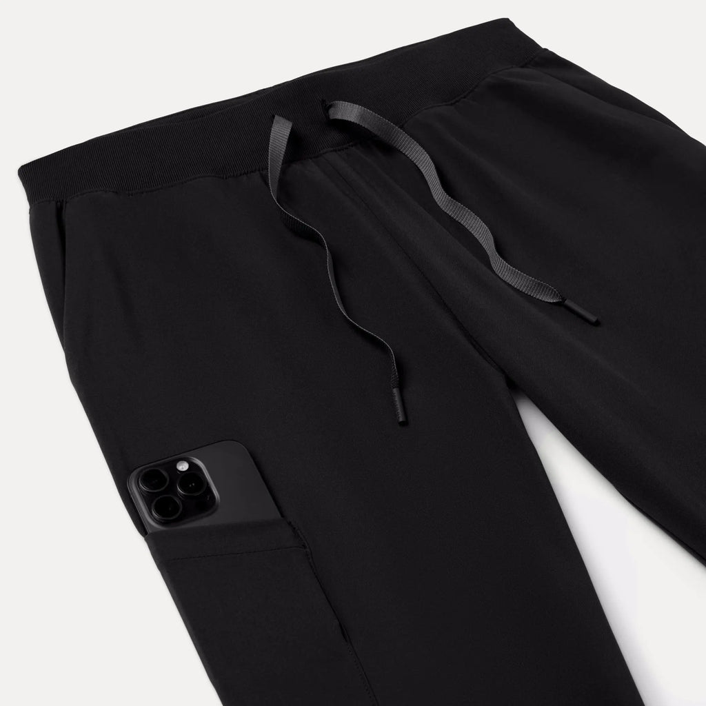 Jaanuu Scrubs Women's Silex ULTRAlite 6-Pocket Slim Scrub Jogger Black | scrub-supply.com