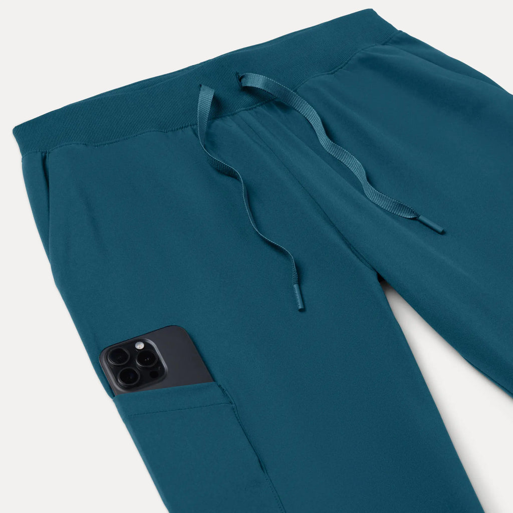 Jaanuu Scrubs Women's Silex ULTRAlite 6-Pocket Slim Scrub Jogger Caribbean Blue | scrub-supply.com