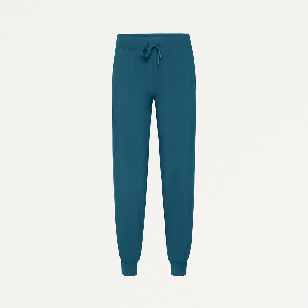 Jaanuu Scrubs Women's Silex ULTRAlite 6-Pocket Slim Scrub Jogger Caribbean Blue | scrub-supply.com