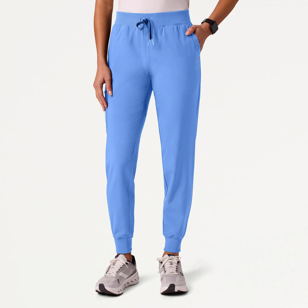 Jaanuu Scrubs Women's Silex ULTRAlite 6-Pocket Slim Scrub Jogger Ceil Blue | scrub-supply.com