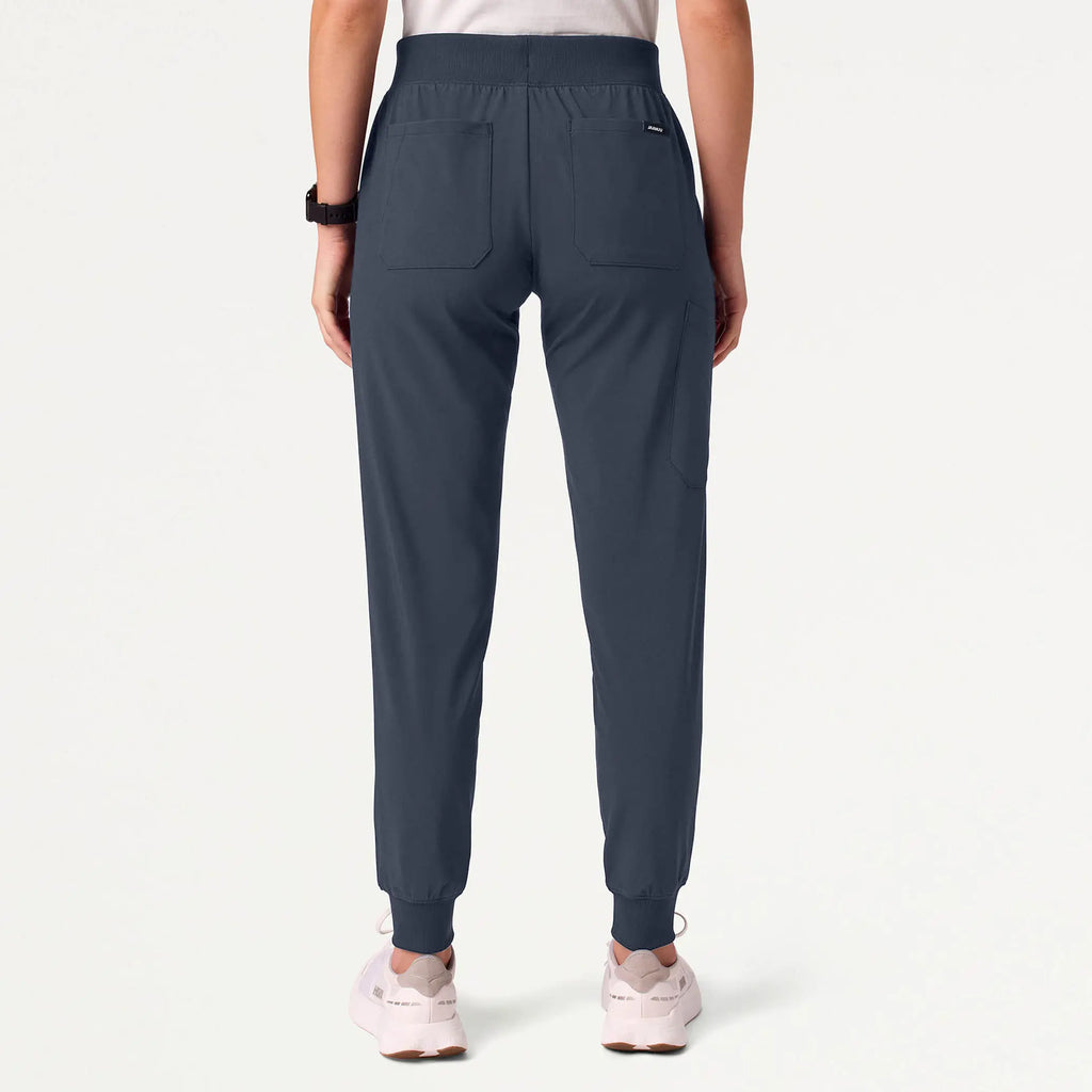 Jaanuu Scrubs Women's Silex ULTRAlite 6-Pocket Slim Scrub Jogger Carbon Gray | scrub-supply.com