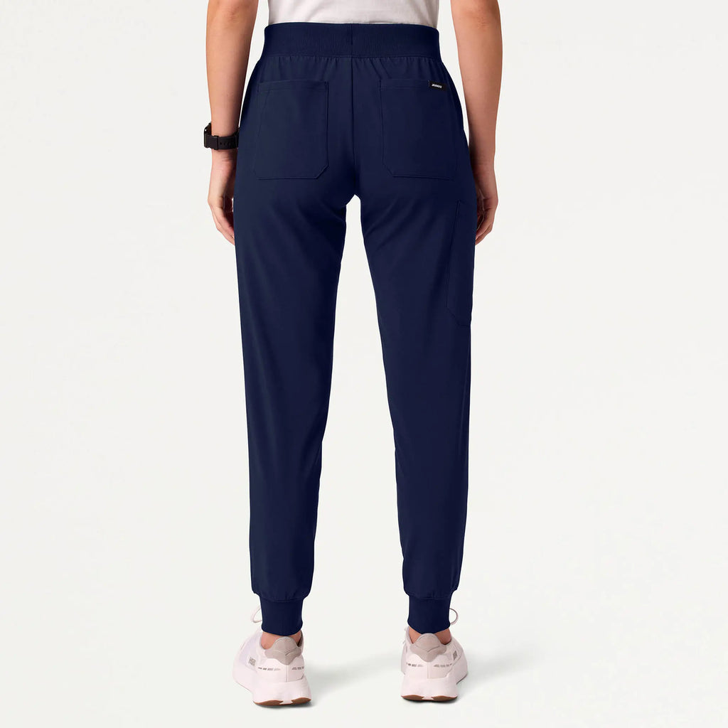 Jaanuu Scrubs Women's Silex ULTRAlite 6-Pocket Slim Scrub Jogger Midnight Navy | scrub-supply.com