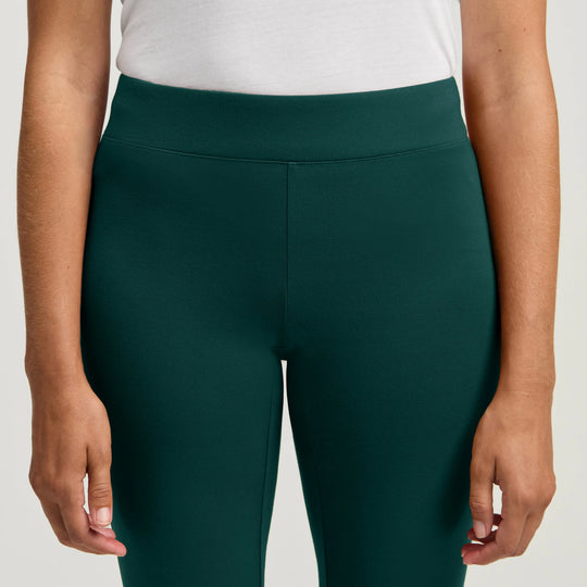 Jaanuu Scrubs Women's Nyla Super-Flare Scrub Pant Midnight Green | scrub-supply.com