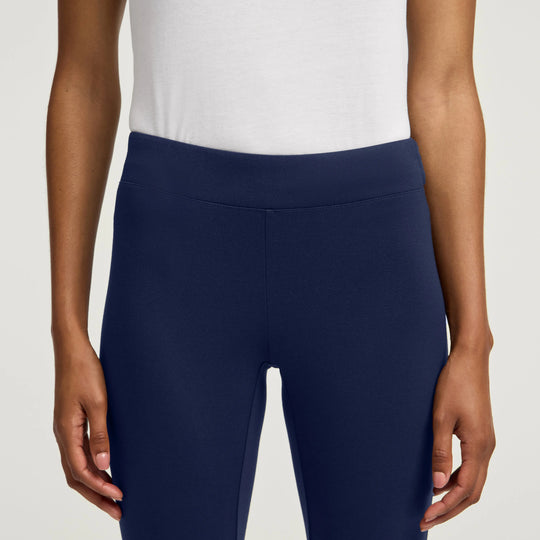 Jaanuu Scrubs Women's Nyla Super-Flare Scrub Pant Midnight Navy | scrub-supply.com