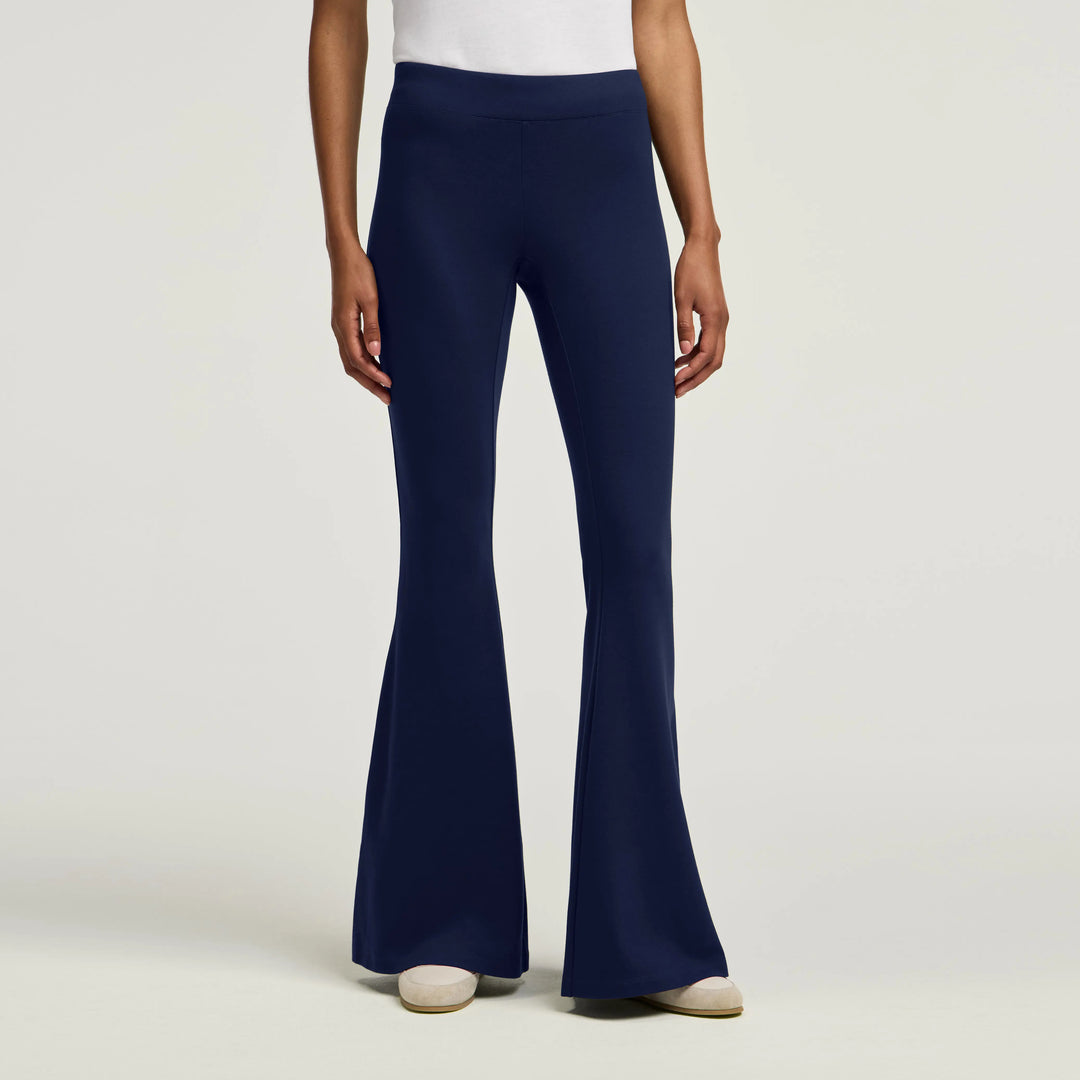 Jaanuu Scrubs Women's Nyla Super-Flare Scrub Pant Midnight Navy | scrub-supply.com