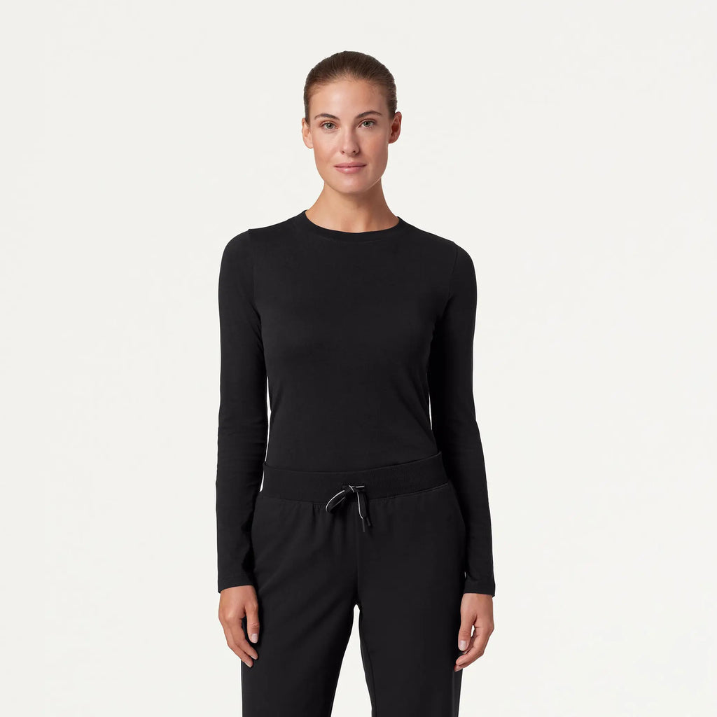 Jaanuu Scrubs Women's Regenˣ Cotton Underscrub Black | scrub-supply.com