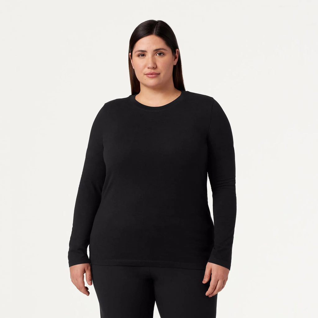 Jaanuu Scrubs Women's Regenˣ Cotton Underscrub Black | scrub-supply.com