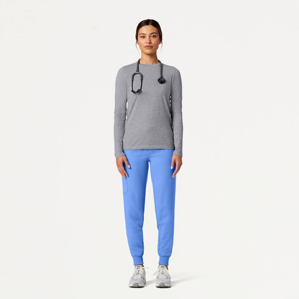 Jaanuu Scrubs Women's Regenˣ Cotton Underscrub Heather Gray | scrub-supply.com