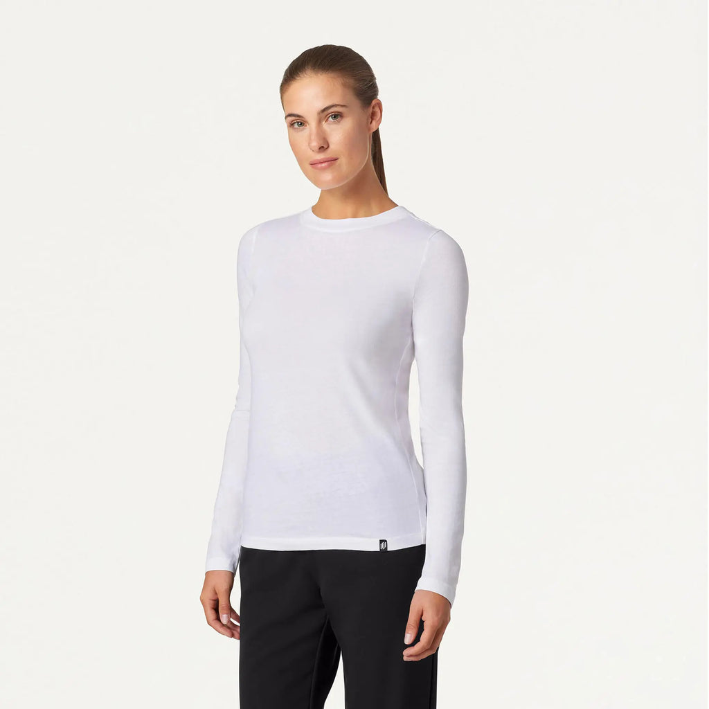 Jaanuu Scrubs Women's Regenˣ Cotton Underscrub White | scrub-supply.com