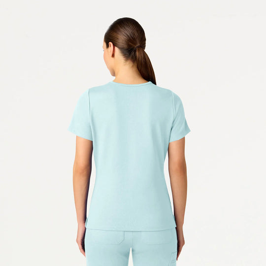 Jaanuu Scrubs Women's Cesi Slim ULTRAsoft Scrub Top Sky Blue | scrub-supply.com