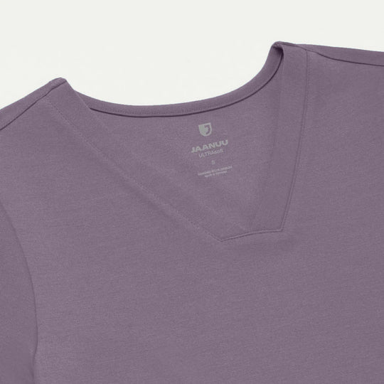 Jaanuu Scrubs Women's Cesi Slim Scrub Top Titanium | scrub-supply.com