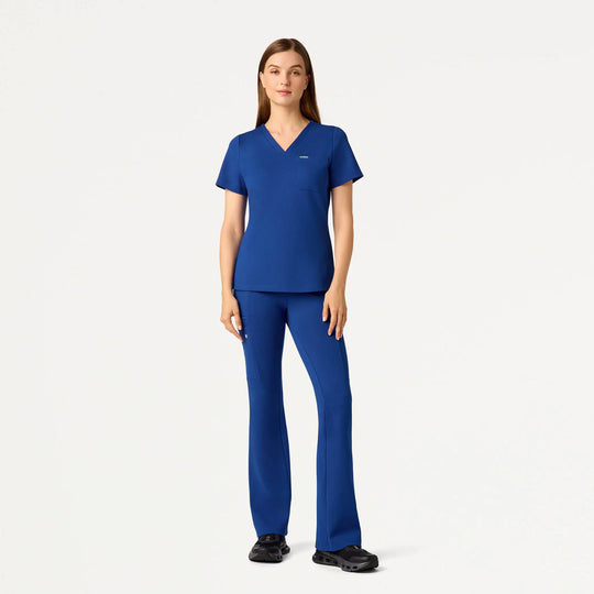Jaanuu Scrubs Women's Sona Slim ULTRAsoft Scrub Top Galaxy | scrub-supply.com