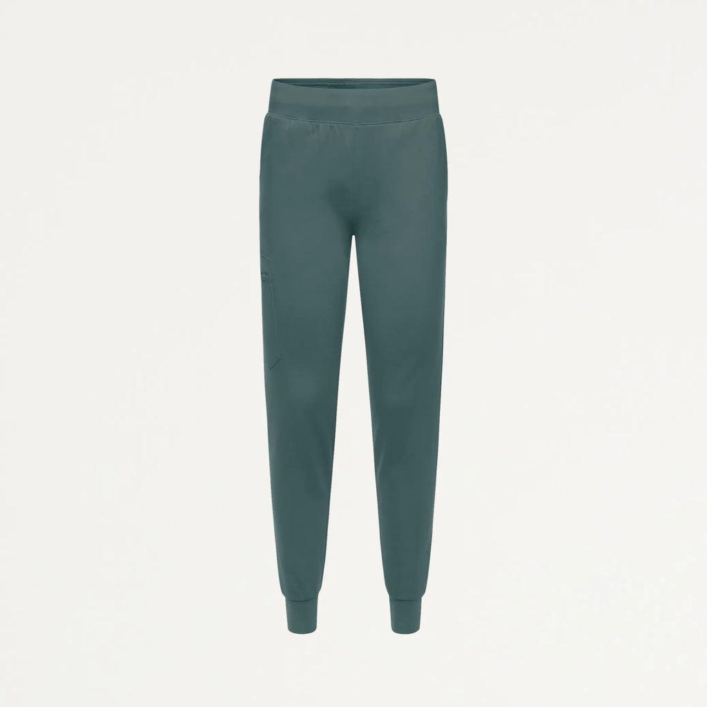 Jaanuu Scrubs Women's Rubi Slim ULTRAsoft Scrub Jogger Alpine Green | scrub-supply.com