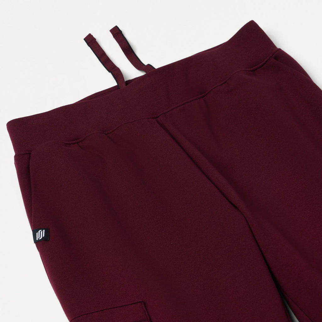 Jaanuu Scrubs Women's Rubi Slim ULTRAsoft Scrub Jogger Burgundy | scrub-supply.com