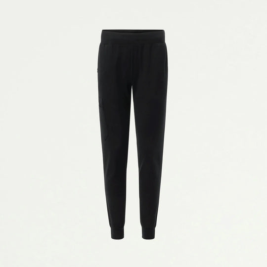 Jaanuu Scrubs Women's Rubi Slim ULTRAsoft Scrub Jogger Black | scrub-supply.com