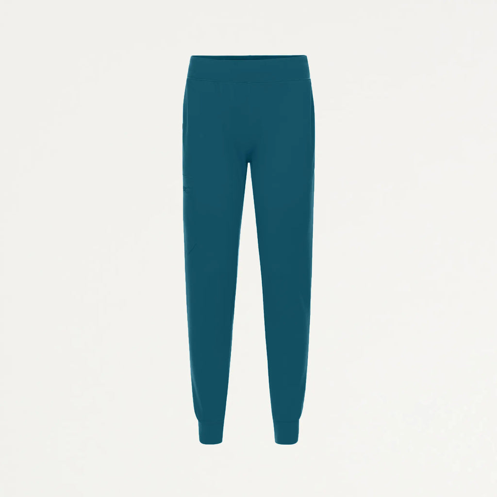 Jaanuu Scrubs Women's Rubi Slim ULTRAsoft Scrub Jogger Caribbean Blue | scrub-supply.com