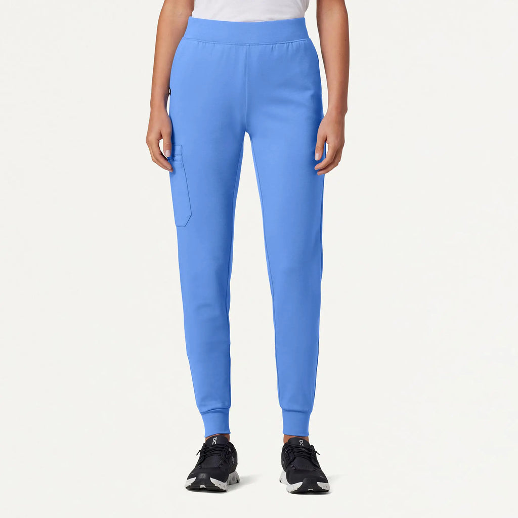 Jaanuu Scrubs Women's Rubi Slim ULTRAsoft Scrub Jogger Ceil Blue | scrub-supply.com