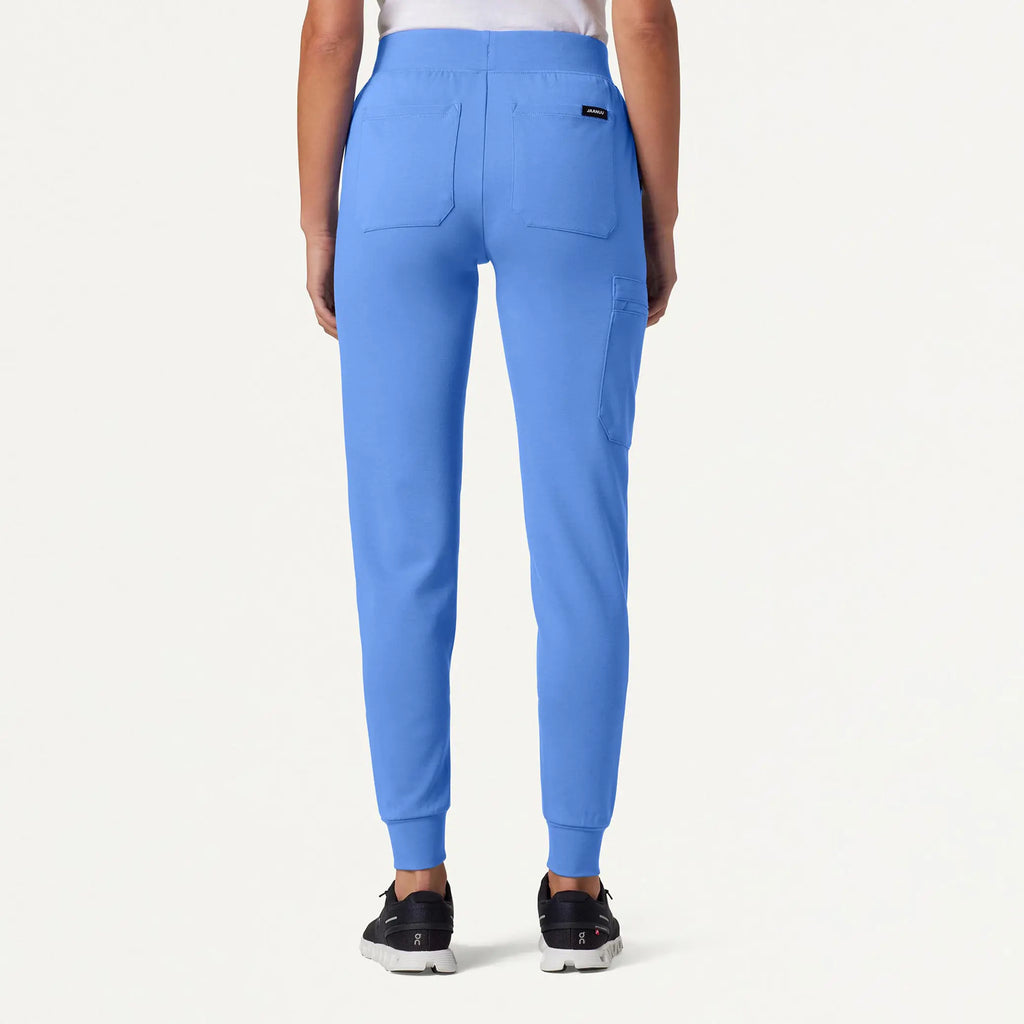 Jaanuu Scrubs Women's Rubi Slim ULTRAsoft Scrub Jogger Ceil Blue | scrub-supply.com