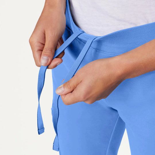 Jaanuu Scrubs Women's Rubi Slim ULTRAsoft Scrub Jogger Ceil Blue | scrub-supply.com