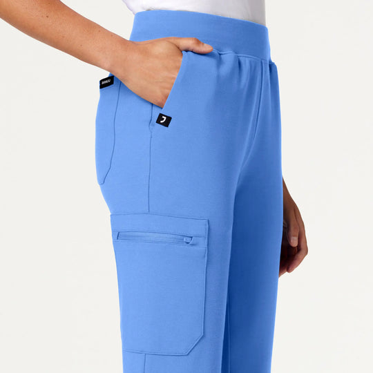 Jaanuu Scrubs Women's Rubi Slim ULTRAsoft Scrub Jogger Ceil Blue | scrub-supply.com