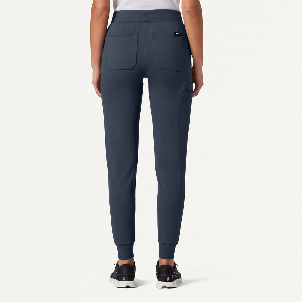 Jaanuu Scrubs Women's Rubi Slim ULTRAsoft Scrub Jogger Carbon Gray | scrub-supply.com