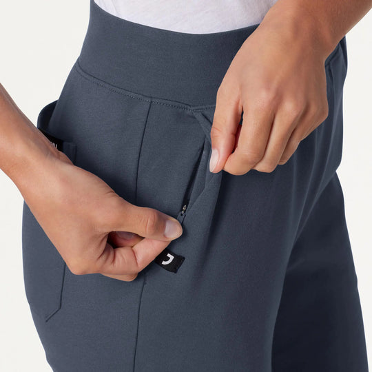Jaanuu Scrubs Women's Rubi Slim ULTRAsoft Scrub Jogger Carbon Gray | scrub-supply.com