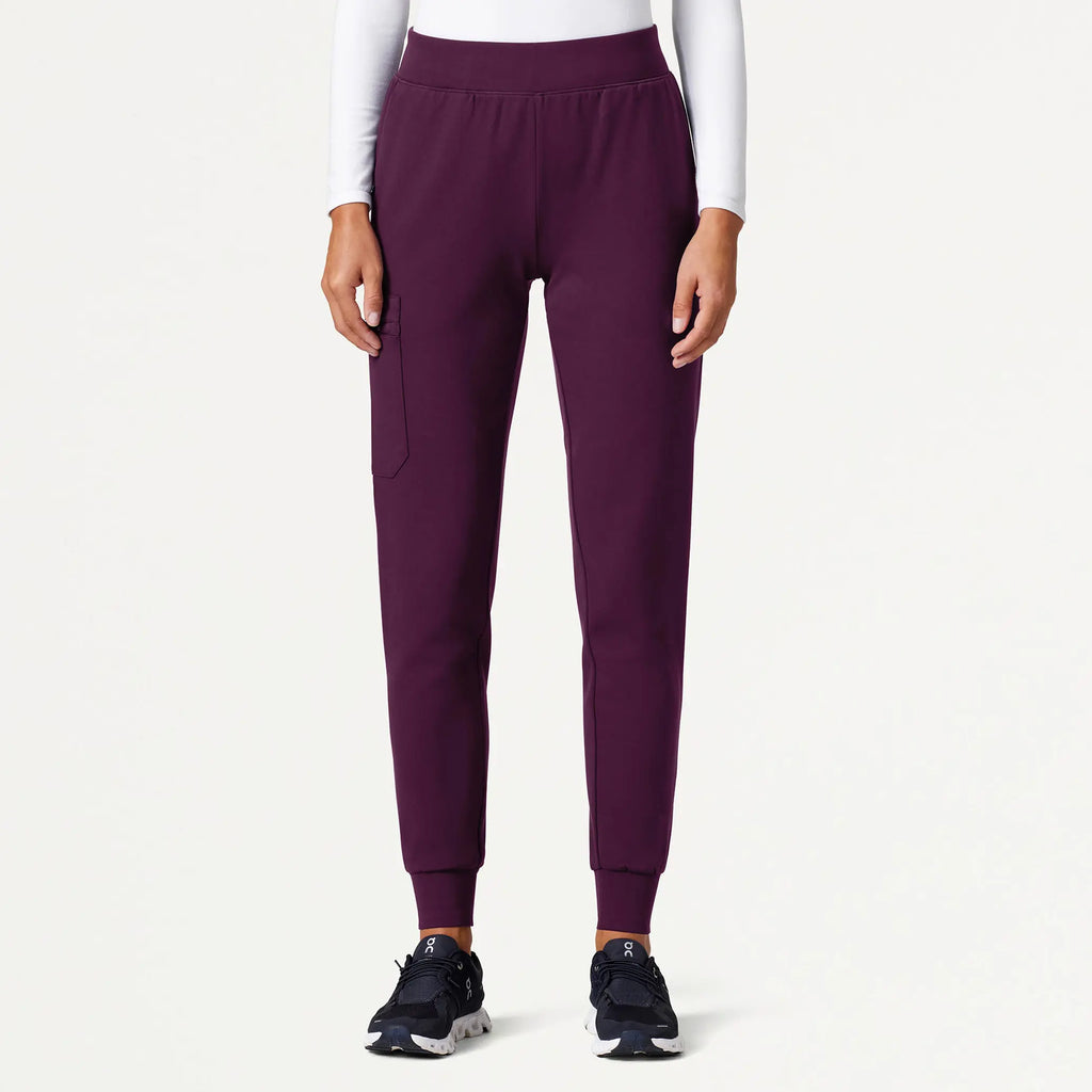 Jaanuu Scrubs Women's Rubi Slim ULTRAsoft Scrub Jogger Dark Amethyst | scrub-supply.com