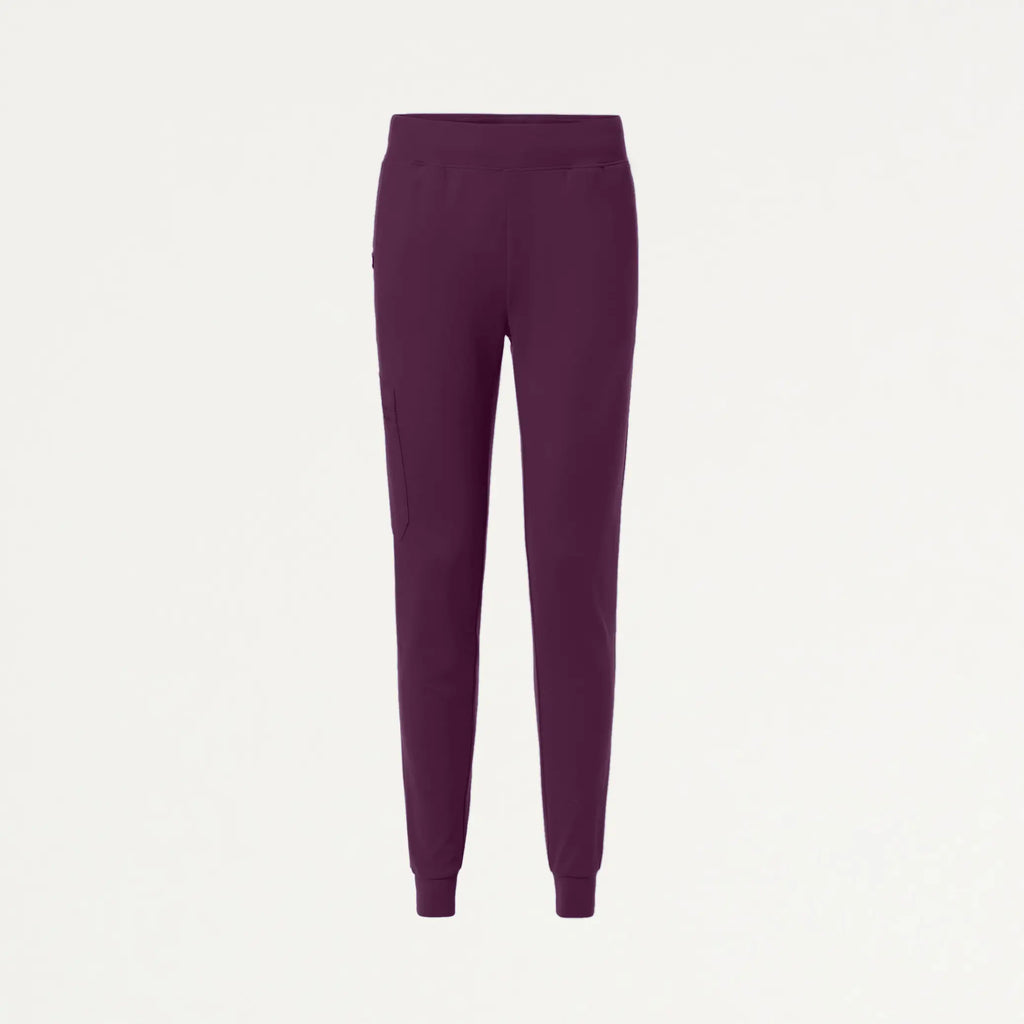 Jaanuu Scrubs Women's Rubi Slim ULTRAsoft Scrub Jogger Dark Amethyst | scrub-supply.com