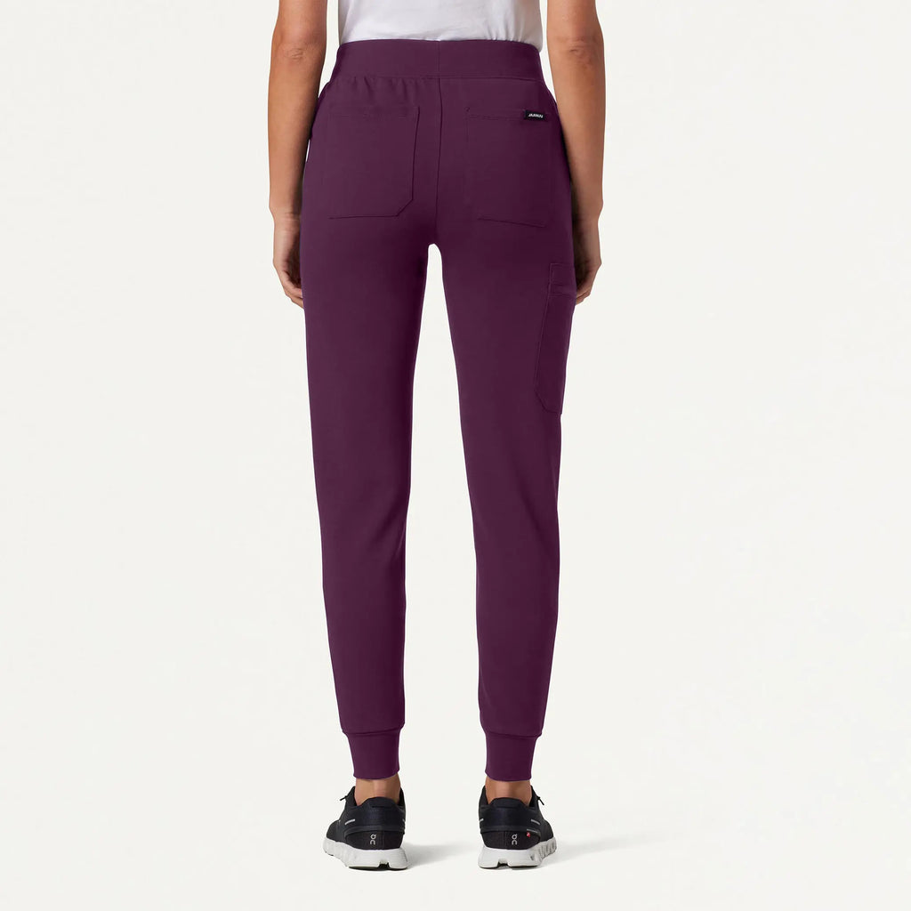 Jaanuu Scrubs Women's Rubi Slim ULTRAsoft Scrub Jogger Dark Amethyst | scrub-supply.com