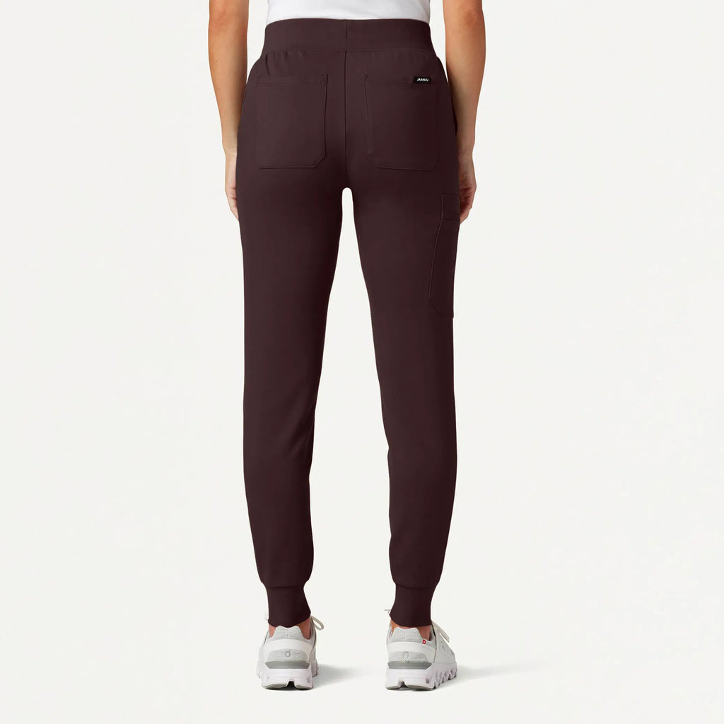 Jaanuu Scrubs Women's Rubi Slim ULTRAsoft Scrub Jogger Espresso | scrub-supply.com